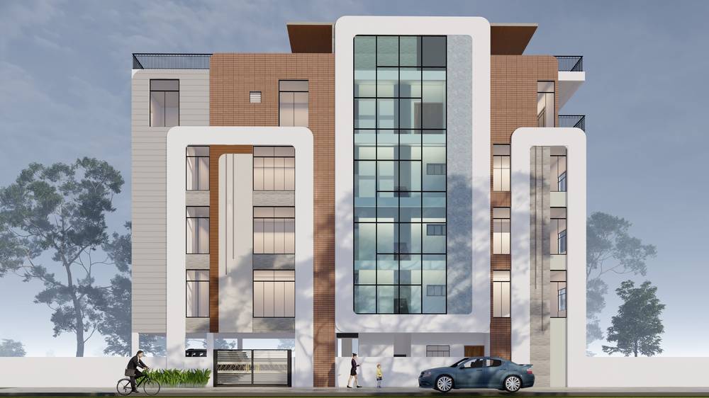Apartment building constructed by Golden Homes Constructions in Bangalore