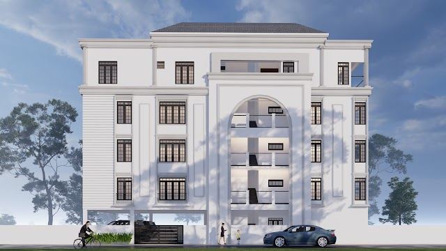 Elevation option, 80x30 East-Facing Residence 3D design