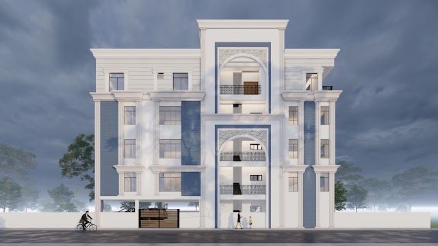 Elevation option, 80x30 East-Facing Residence 3D design