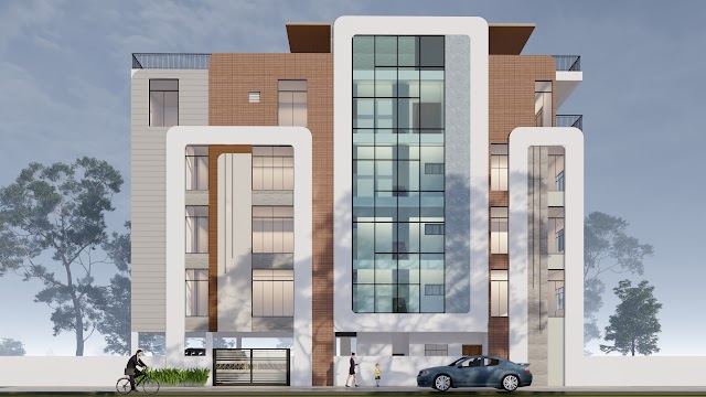 Elevation option, 80x30 East-Facing Residence 3D design