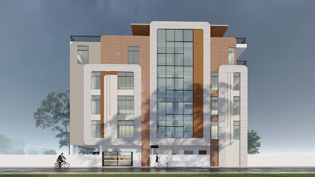 Elevation option, 80x30 East-Facing Residence 3D design