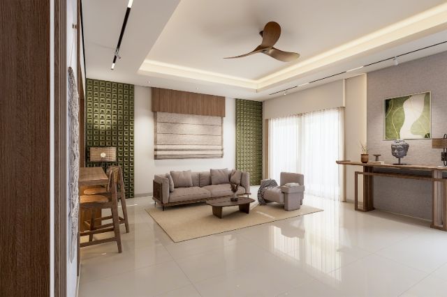 3D interior render 4 for Mr Akshith, designed by Golden Homes