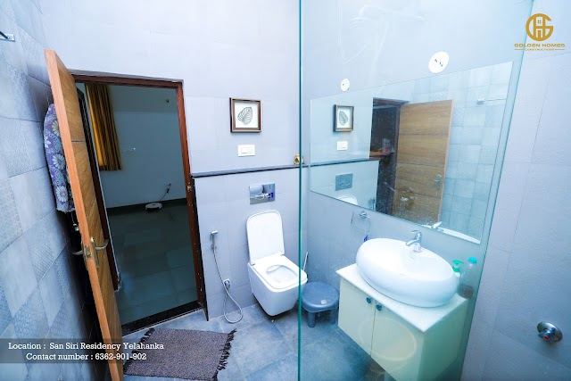 Bathroom vanity and fittings, Mr Arun M's home, San Siri Residency, Yelahanka
