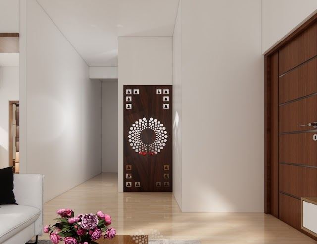 Pooja room, Hrishitha Amarnath Residence 3D design