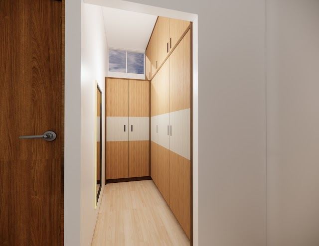 Wardrobe, Hrishitha Amarnath Residence 3D design