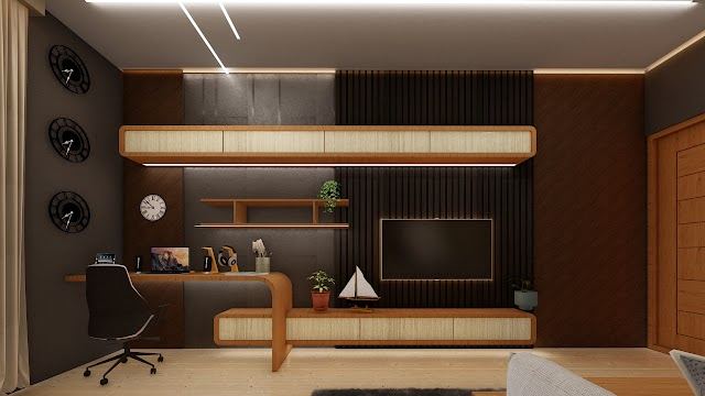Living room, Jeevan Flat Interiors 3D design