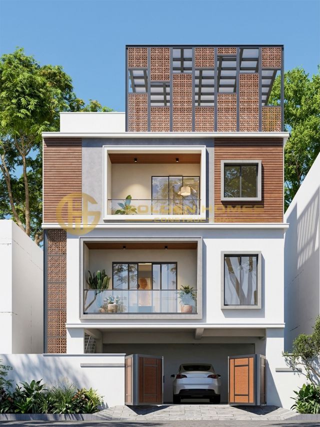 3D elevation, Mr Karthik home design