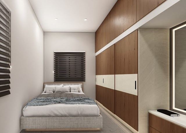 Parents bedroom, Madhu Residence Interiors 3D design