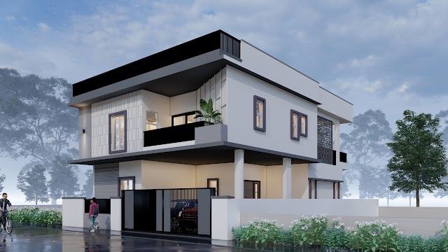 Elevation view, Sebastian Residence 3D design