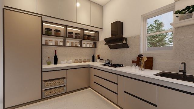Modular kitchen, Sebastian Residence 3D design
