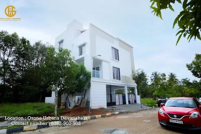 Home built by Golden Homes Constructions for Mr Srinivasan at Ozone Urbana, Devanahalli, Bengaluru