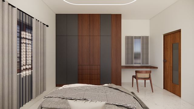 Bedroom, Venugopal Residence 3D design