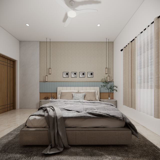 Bedroom, Venugopal Residence 3D design