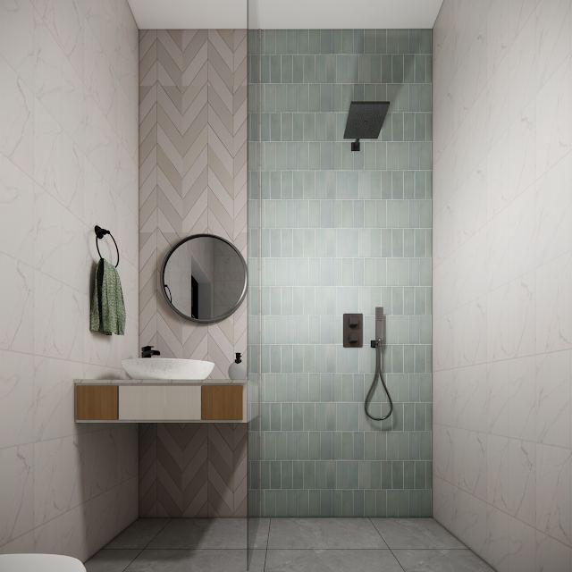 Bathroom, Venugopal Residence 3D design