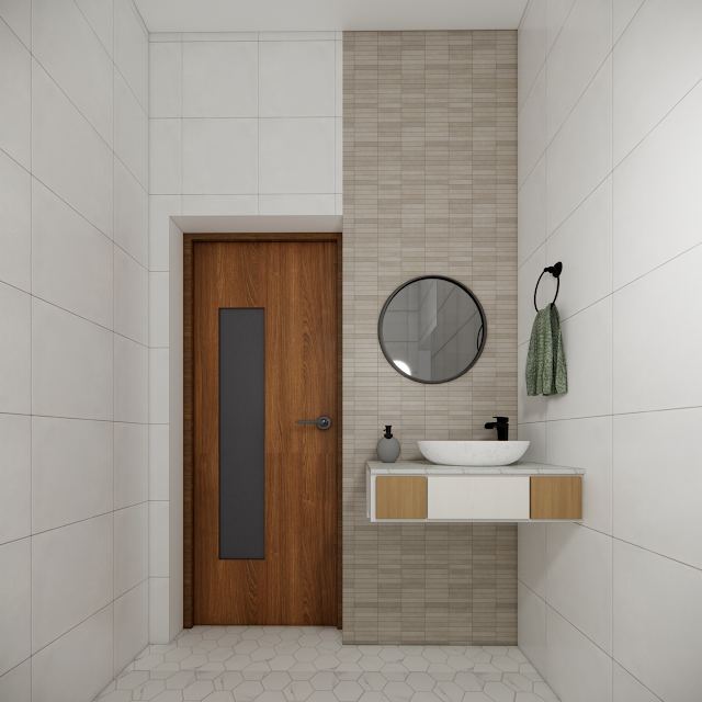 Bathroom, Venugopal Residence 3D design