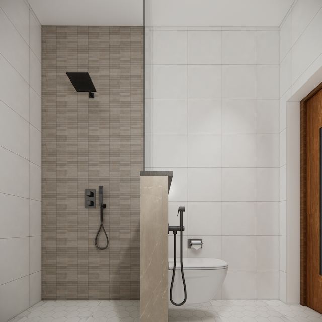 Bathroom, Venugopal Residence 3D design